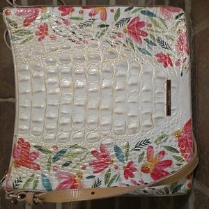 Brahmin Katie Crossbody Bag White Multicolor Floral